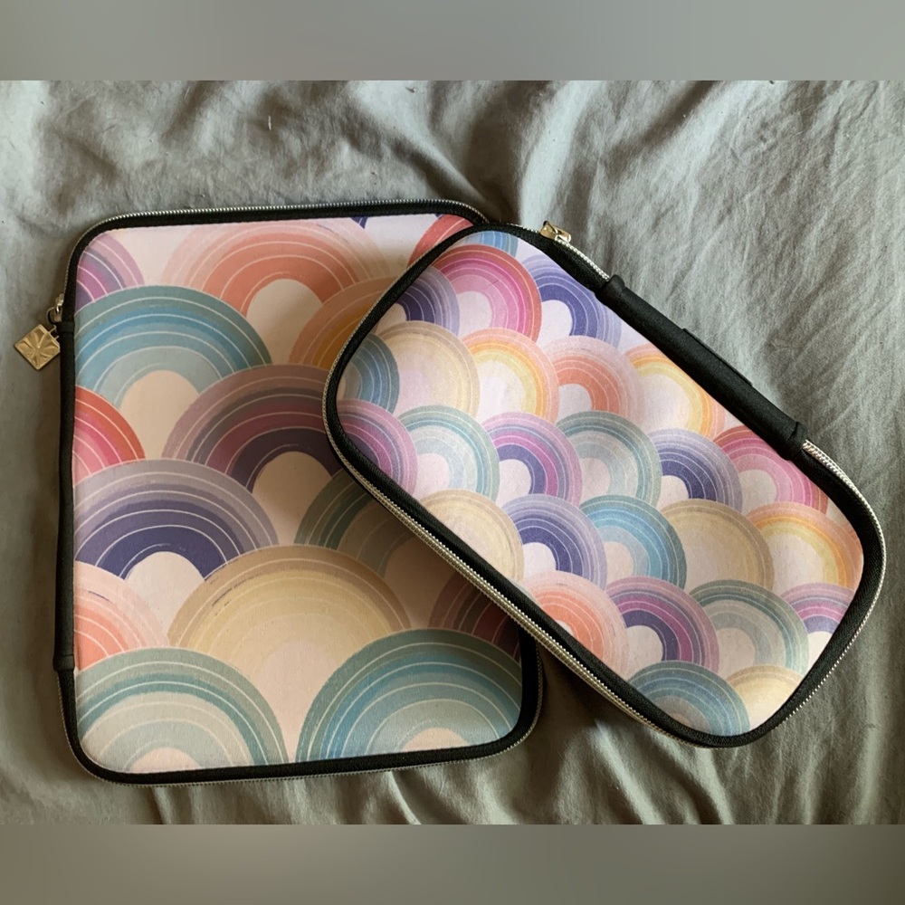 Erin Condren Pastel Rainbows Planner Folio + Pencil Case